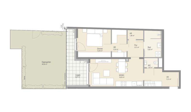 Bezugsfertige Gartenwohnung bei der Alten Donau als Investment /  / 1210 Wien, Floridsdorf / Bild 9