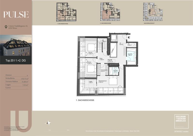 Luxus �ber den D�chern Wiens - privater Lift und Dachterrasse im Herzen des 3. Bezirks /  / 1030&nbsp;Wien, Landstra�e / Bild 6