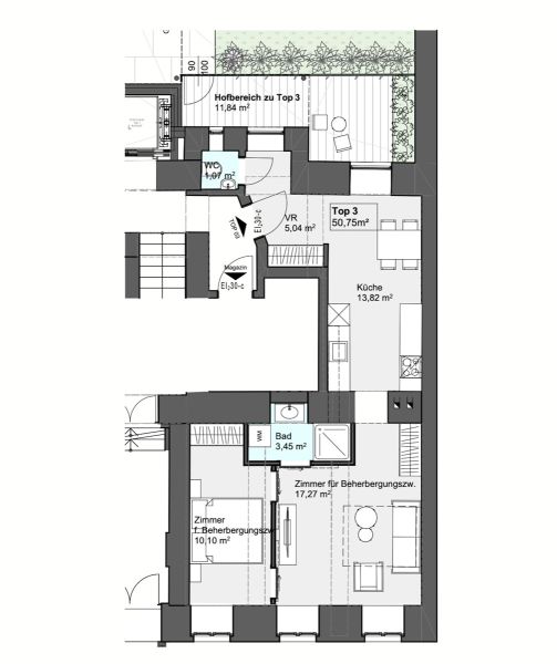 Wohnung mit Widmung zur Kurzzeitvermietung direkt bei Wien Mitte / / 1030 Wien, Landstraße / Bild 4