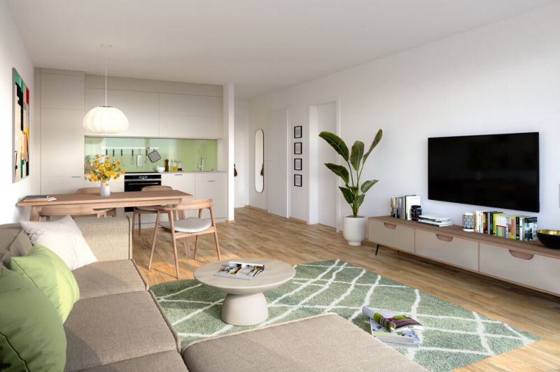 Hof am Park - Hofseitige 3-Zimmer-Gartenwohnung mit Gr�nblick und einer Raumh�he von 3,24 m - Top 1.1 /  / 1220&nbsp;Wien / Bild 5