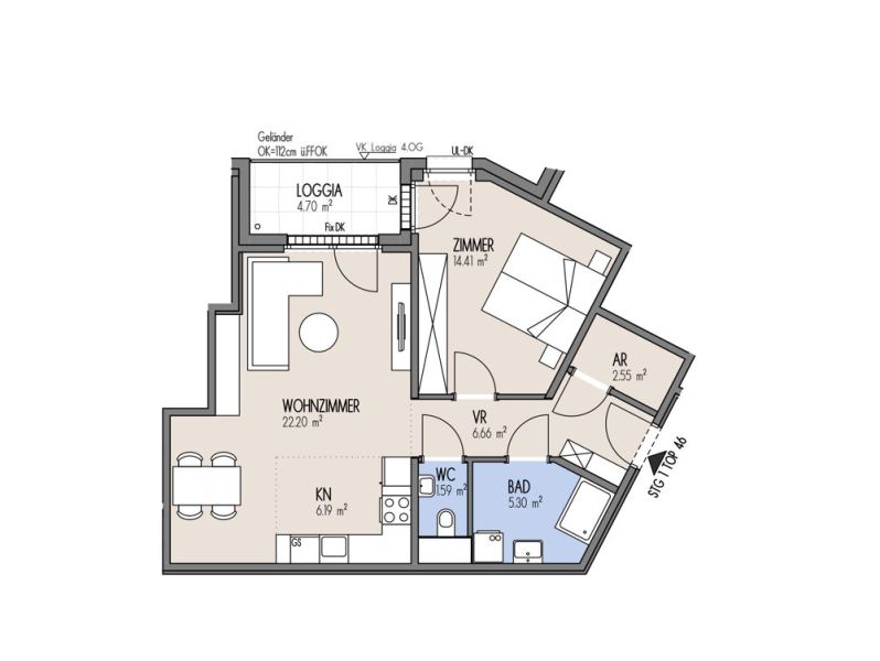 NordGlück - 2-Zimmer Wohnung mit Balkon - Top 01-046 /  / 1210 Wien / Bild 1