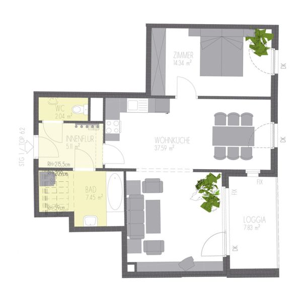 THUA, 2 Zimmer-Eigentumswohnung | Familienwohnpark Concordia /  / 1110 Wien / Bild 1