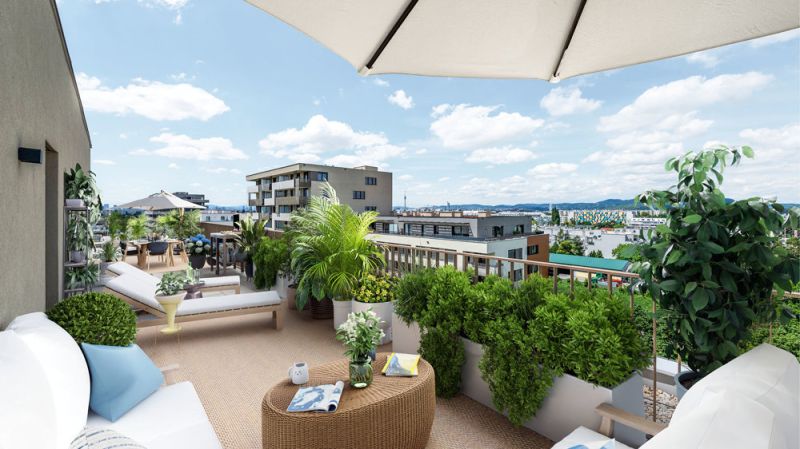Panorama Living - Blick auf die Wiener Hausberge - Top 02-064 /  / 1220 Wien / Bild 4