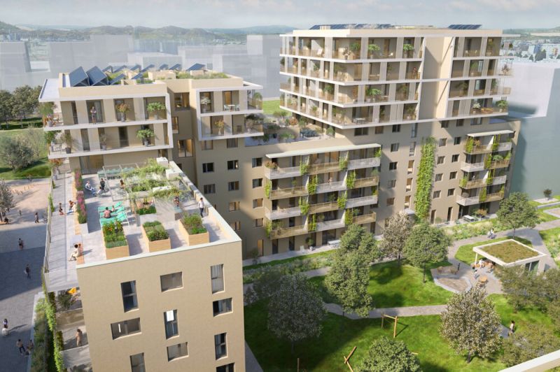 Hof am Park - Hofseitige 3-Zimmer-Wohnung mit Balkon und Blick ins Gr�ne - Top 1.35 /  / 1220&nbsp;Wien / Bild 3