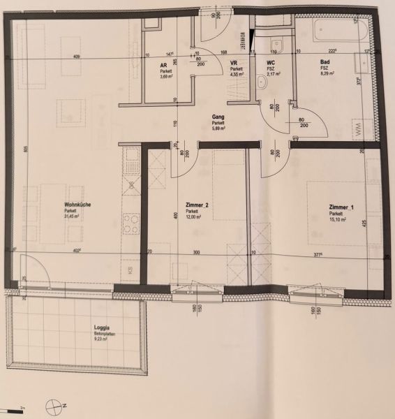 Moderne 3-Zimmer Wohnung mit Loggia und Tiefgaragenstellplatz! /  / 2351&nbsp;Wiener Neudorf / Bild 9