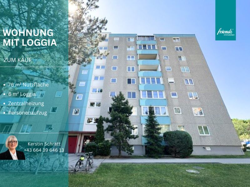 3 Zimmer Wohnung plus Loggia und Lift