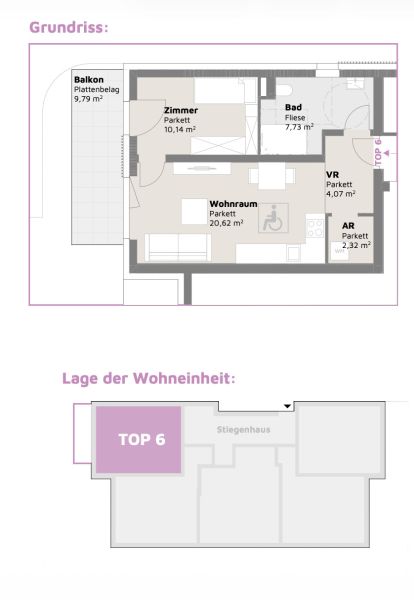 ETAGENWOHNUNG MIT BALKON TOP 6, PROVISIONSFREI! /  / 2352&nbsp;Gumpoldskirchen / Bild 1