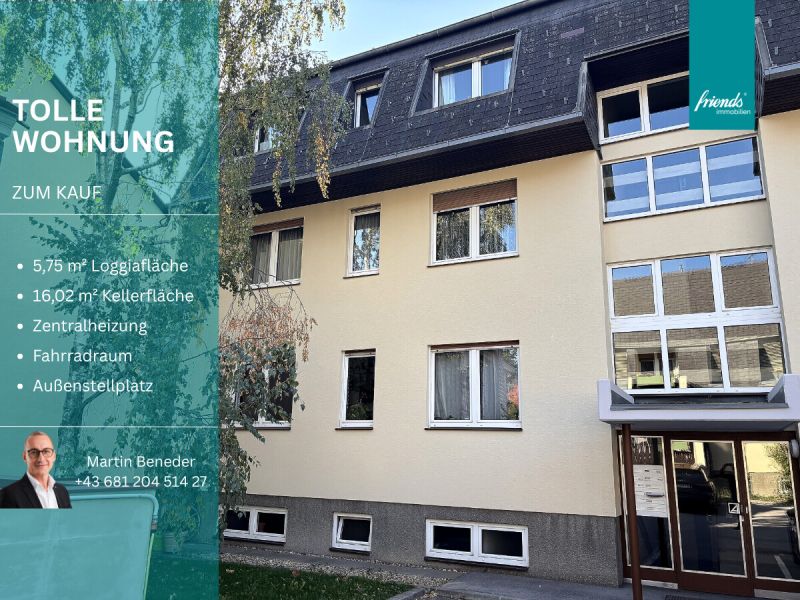 3-Zimmer-Wohnung mit Loggia und Parkplatz