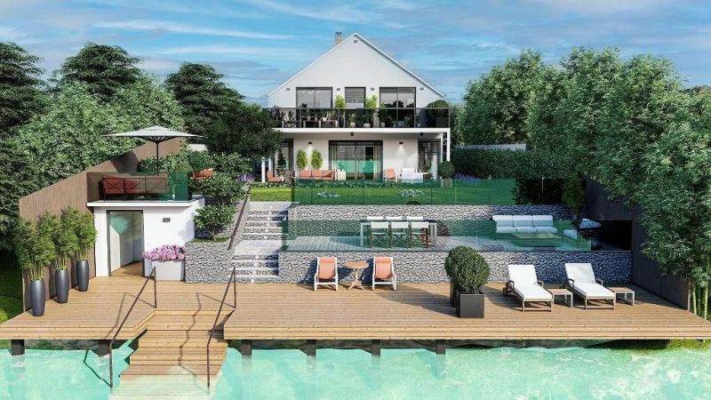 Grundstck direkt am See in Baden mit Baubewilligung