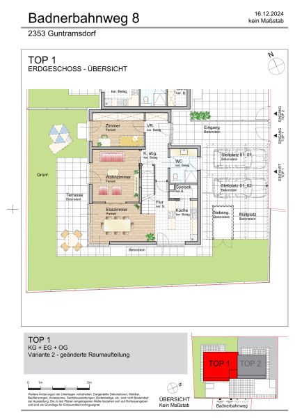 Traumhafte Doppelhaushlfte in Guntramsdorf: Erstbezug mit 5 Zimmern, Garten, Wohnkeller und Stellpltzen! /  / 2353 Guntramsdorf / Bild 3