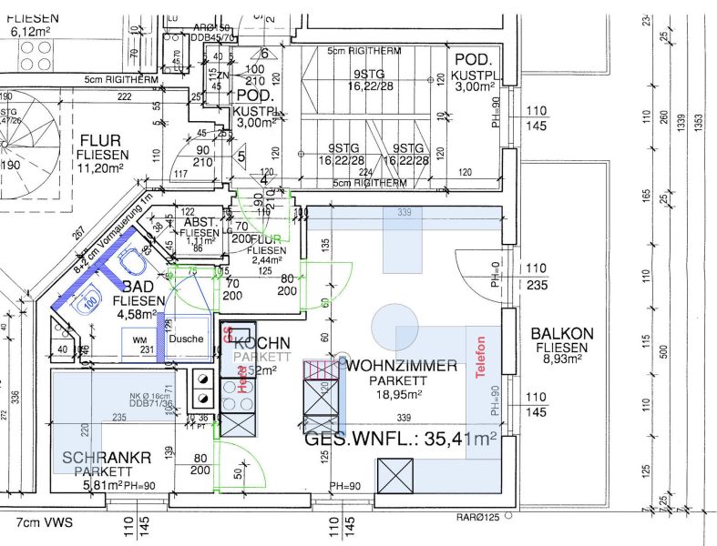 Gemtliche Wohnung im Zentrum mit Balkon und Tiefgaragenstellplatz! /  / 2351 Wiener Neudorf / Bild 6
