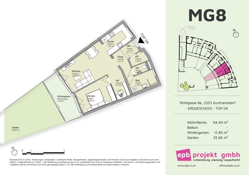 2-Zimmer Wohnung mit 36m Garten! /  / 2353 Guntramsdorf / Bild 5