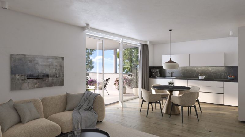 Moderne 4?Zimmer?Gartenwohnung mit stylischer Designk�che