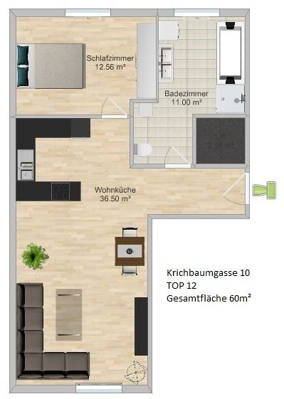 TOP-SANIERTE 2 Zimmer Wohnung /  / 1120 Wien, Meidling / Bild 3