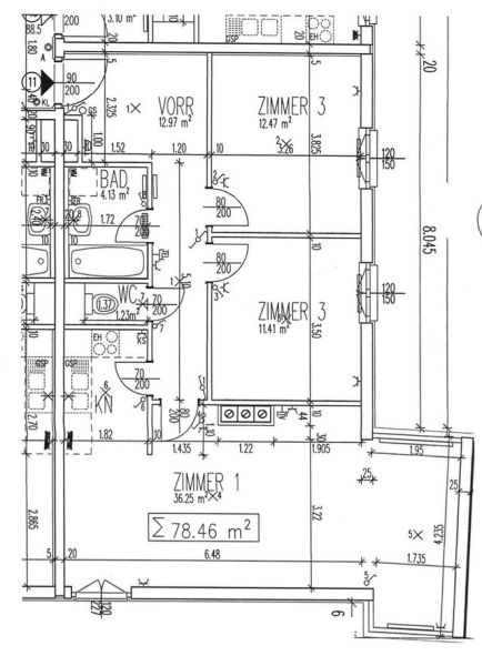 Tolle 3 Zimmer Wohnung mit Garagenplatz im 2.Stock ohne Lift /  / 2500&nbsp;Baden / Bild 7