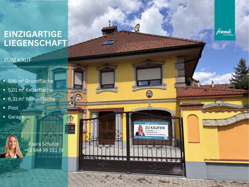 Einzigartige Liegenschaft mit Garage und Pool!