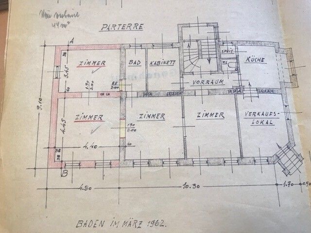 12 Zimmer Haus  mit Geschftslokal auf 948 m2 Grundstck /  / 2500 Baden / Bild 16