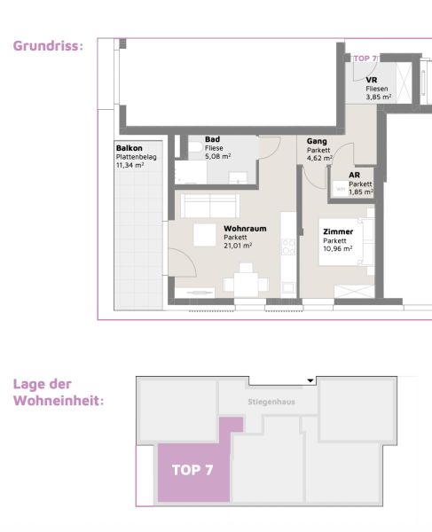 ETAGENWOHNUNG MIT BALKON TOP 7, PROVISIONSFREI! /  / 2352&nbsp;Gumpoldskirchen / Bild 7