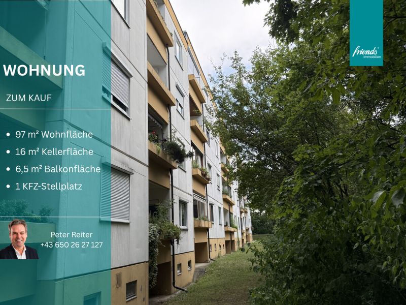 3 Zimmer + Balkon + Parkplatz