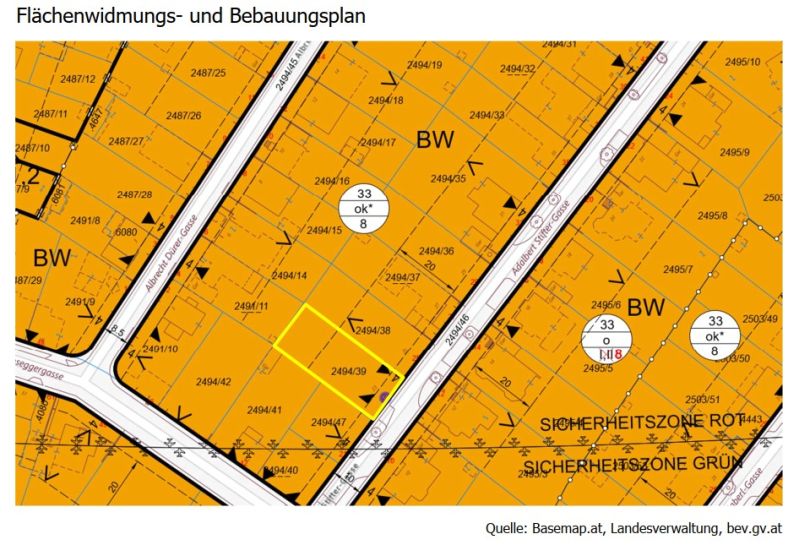 Unbebautes Grundst�ck mit 1.061 m� - zu kaufen in 2700 Wiener Neustadt /  / 2700&nbsp;Wiener Neustadt / Bild 5