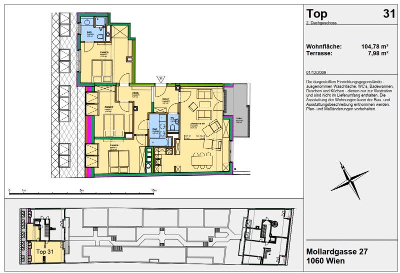 Schöne 4 Zimmer Wohnung mit Freifläche in 1060 Wien! / / 1060 Wien / Bild 3
