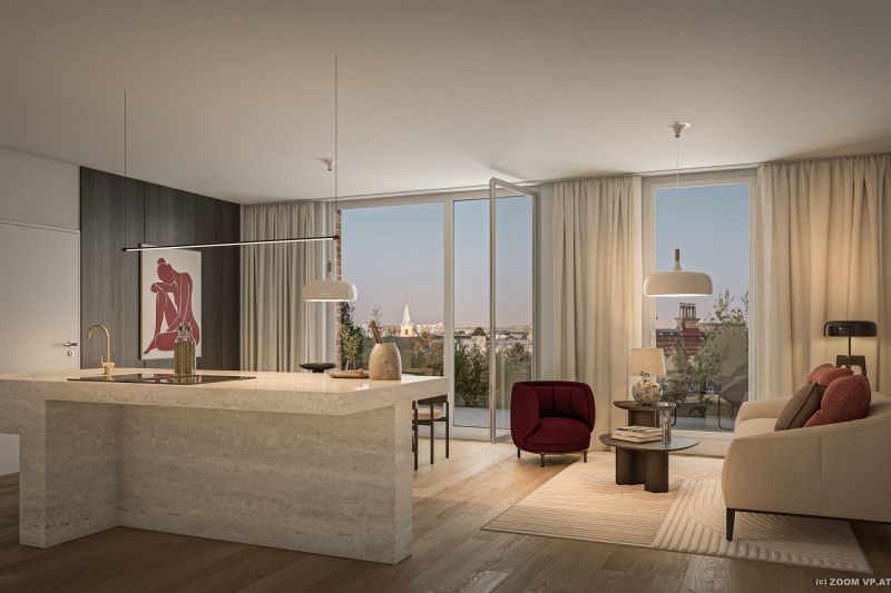 Dachgescho�-Traum mit gro�er Terrasse - Top Lage am Hauptplatz - 4-Zimmer-Wohnung zu kaufen in 2320 Schwechat /  / 2320&nbsp;Schwechat / Bild 5