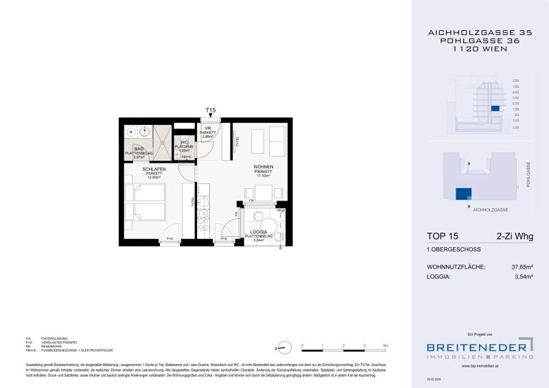 Kaptialanlage: Investieren Sie in das Neubauprojekt in Sch�nbrunn-N�he - 2 Zimmer-Wohnung zu kaufen in 1120 Wien /  / 1120&nbsp;Wien / Bild 8