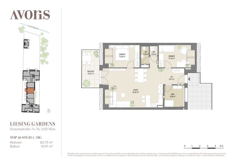 3 Zimmer-Oase im Dachgescho� mit Sunset-Balkon und Gr�nblick - provisionsfrei zu kaufen in 1230 Wien /  / 1230&nbsp;Wien / Bild 1