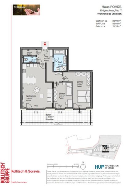 PROVISIONSFREI: Gro�z�gige s�dliche 3-Zimmer Neubauwohnung mit 22m� Terrasse  - zu kaufen in 2391 Kaltenleutgeben /  / 2391&nbsp;Kaltenleutgeben / Bild 6