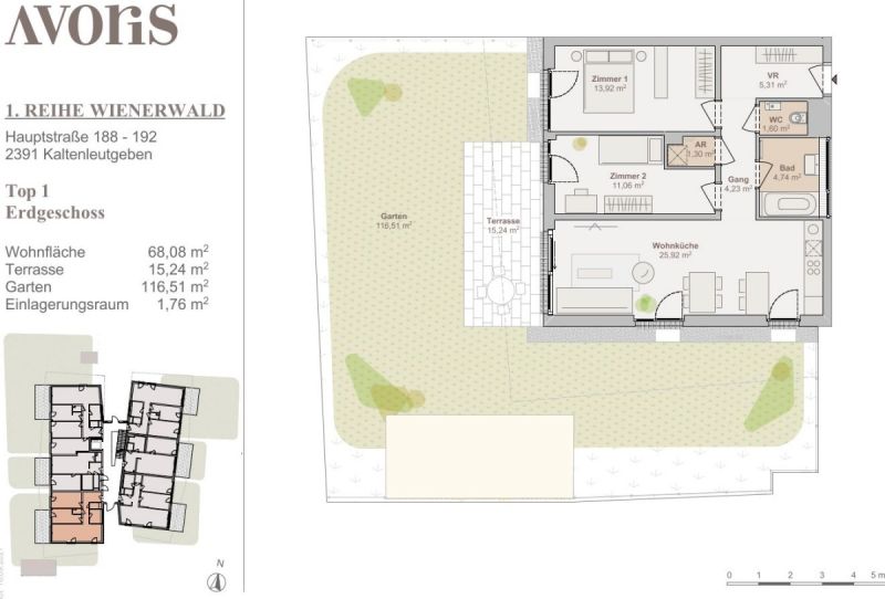 Bezugsfertig: 3 Zimmer Gartenwohnung mit Luft-W�rme-Pumpe - jetzt kaufen in 2391 Kaltenleutgeben /  / 2391&nbsp;Kaltenleutgeben / Bild 9