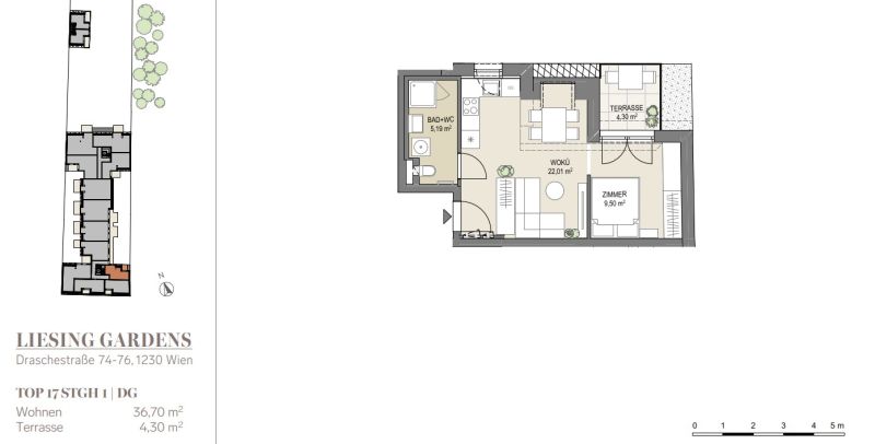 Cozy Living beim Liesingbach, Dachgescho� mit kleiner Terrasse - provisionsfrei zu kaufen in 1230 Wien /  / 1230&nbsp;Wien / Bild 2