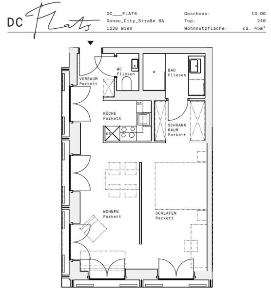 Smarte 1,5 Zimmer-Wohnung ? Erstbezug in den DC Flats - zu mieten in 1220 Wien /  / 1220&nbsp;Wien / Bild 3