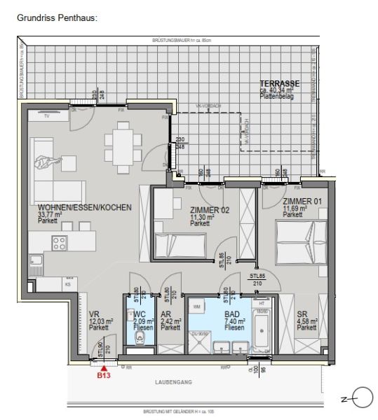 Luxuriöse Penthaus-Wohnung, im Neubauprojekt mit Balkon in Graz! / / 8054 Graz / Bild 4