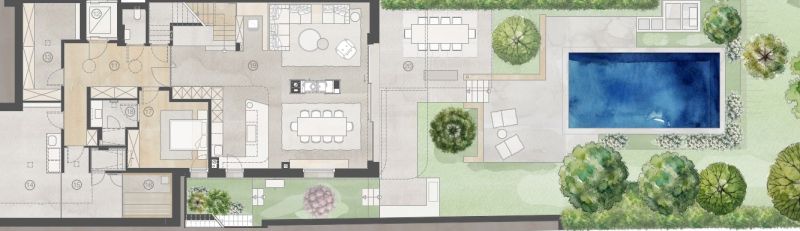 High End Garten-Maisonette mit privatem Pool und 400 m� Gartenfl�che - 281 m� Wohnfl�che mit weitl�ufigen Freifl�chen - zu kaufen in 1180 Wien /  / 1180&nbsp;Wien / Bild 1