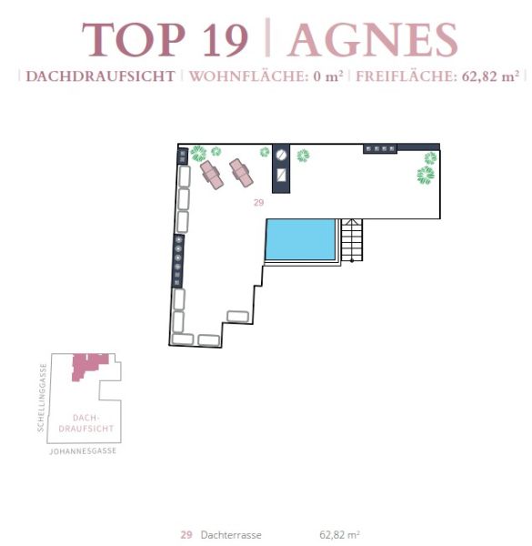 Penthouse-Maisonette in Stadtpark-N�he - ein Stellplatz inklusive - Terrassen und Pool - zu kaufen in 1010 Wien /  / 1010&nbsp;Wien / Bild 5