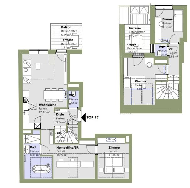 Erstbezug: Maisonette im Dachgescho� mit 2 Terrassen in U3-N�he - zu kaufen in 1140 Wien /  / 1140&nbsp;Wien / Bild 0