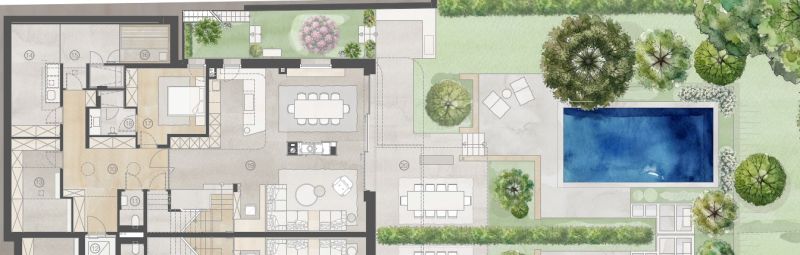 Spektakul�re High End Garten-Maisonette mit privatem Pool und sensationellem P�tzleinsdorfer Schlosspark-Blick - zu kaufen in 1180 Wien /  / 1180&nbsp;Wien / Bild 1
