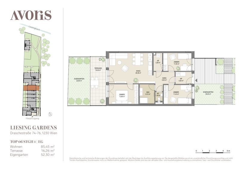 Familiy Living beim Liesingbach: 4 Zimmer mit Terrasse und Eigengarten - provisionsfrei zu kaufen in 1230 Wien /  / 1230&nbsp;Wien / Bild 1