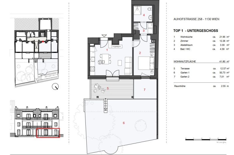 Gartenwohnung in historischem Ambiente - 2 Zimmer, 50 m� Eigengarten - zu kaufen in 1130 Wien /  / 1130&nbsp;Wien / Bild 8