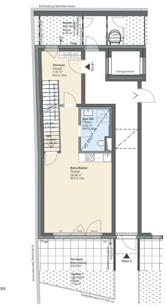 Wohnen und Arbeiten - Fertig gestelltes, hochwertiges Townhouse - 3 Ebenen mit Terrassen und Gr�nfl�che - zu kaufen in 1140 Wien /  / 1140&nbsp;Wien / Bild 1