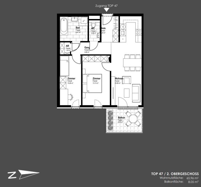 Balkonwohnung mit 3 Zimmern - Top Lage am Hauptplatz 1 - Ihr Nummer-Eins-Standort zum Leben und Arbeiten - zu kaufen in 2320 Schwechat /  / 2320&nbsp;Schwechat / Bild 1