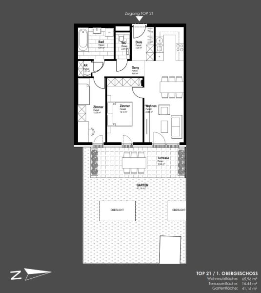 Gartenwohnung mit 3 Zimmern - Top Lage am Hauptplatz 1 - Ihr Nummer-Eins-Standort zum Leben und Arbeiten - zu kaufen in 2320 Schwechat /  / 2320&nbsp;Schwechat / Bild 9