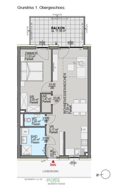Helle Eigentumswohnung im Neubauprojekt mit Balkon in Graz! /  / 8054&nbsp;Graz / Bild 4