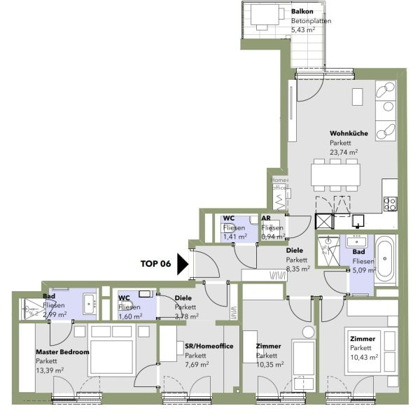Perfekte 4,5-Zimmer-Wohnung im Erstbezug - U3-Anbindung - zu kaufen in 1140 Wien / / 1140 Wien / Bild 0