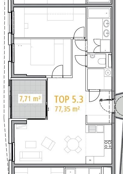 3 Zimmerwohnung mit Badewanne n�he LKH in 5020 zur Miete /  / 5020&nbsp;Salzburg / Bild 3