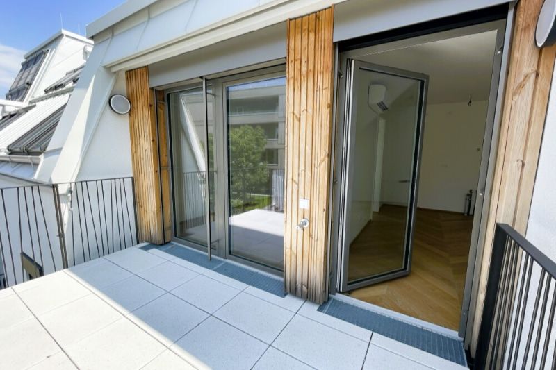 Exklusive 2-Zimmer-Dachgeschosswohnung mit Westbalkon in Ober St. Veit - zu kaufen in 1130 Wien