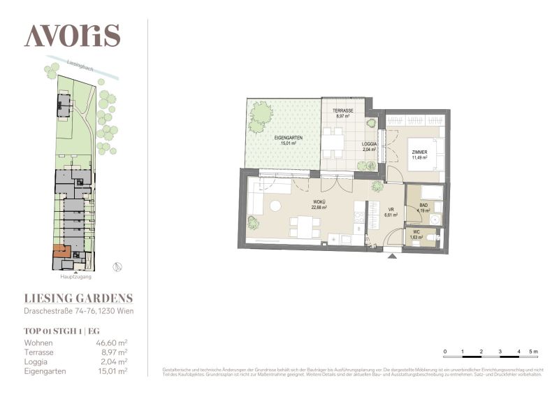 Tiny Living: Gartenwohnung mit Terrasse beim Liesingbach - provisionsfrei zu kaufen in 1230 Wien /  / 1230&nbsp;Wien / Bild 1