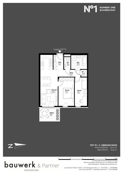Top Lage am Hauptplatz - 3-Zimmer-Wohnung mit Balkon zu kaufen in 2320 Schwechat / / 2320 Schwechat / Bild 1