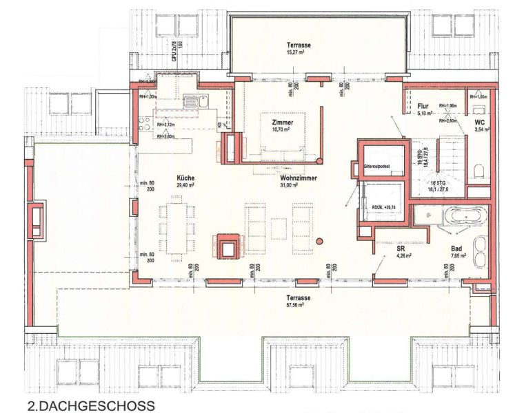 4-Zimmer-Neubauwohnung mit 131 m� Terrasse und Pool - zu mieten in 1160 Wien /  / 1160&nbsp;Wien / Bild 15