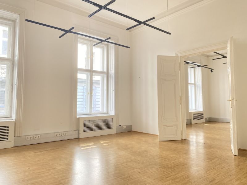 Wohnen und Arbeiten im historischen Palais - Fläche im Hochparterre - ehemalige Büroeinheit im Botschaftsviertel - zu kaufen in 1040 Wien / / 1040 Wien, Wieden / Bild 1